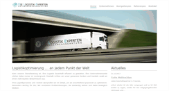 Desktop Screenshot of die-logistik-experten.de